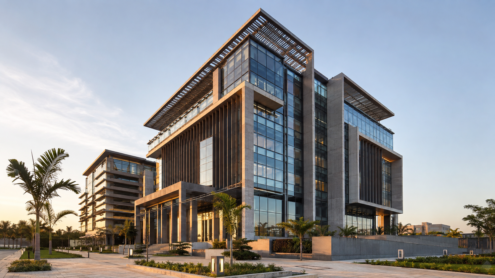 Contemporary completed development